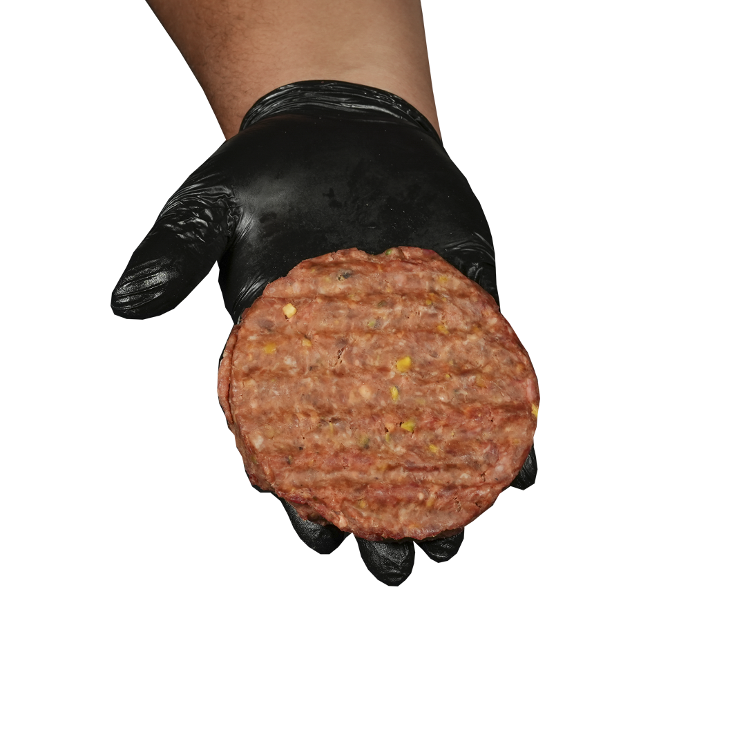 Hamburger con BBQ e pistacchi